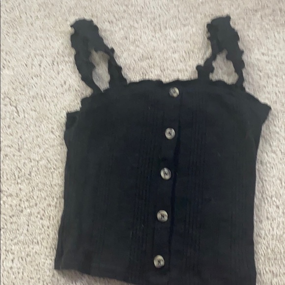 Aeropostale Tops - Black button down tank